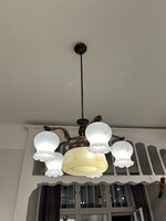 Antik 5 karos bronz csillár