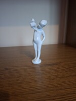Royal Dux porcelán locsolós meztelen lány. 19,5 cm. Hibátlan. Jelzett