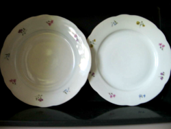 Antik tányér pár apró virágokkal Gebrüder Benedikt