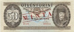 50 forint 1969 MINTA UNC alacsony sorszám "000541"