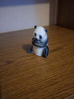 Porcelán panda maci, medve.11,5 cm. Hibátlan. Jelzett