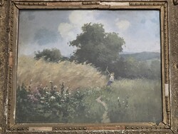 Zorkóczy Gyula: Tájkép eredeti festmény