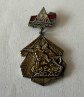 Retró Kijev Ukrajna kozák ezred Bohdan Khmelnytsky emlékmű kitűző jelvény