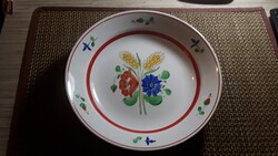 Régi kézzel festett porcelán fali disz tányér.