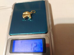 14 karátos arany lovas medál 1,27 gr