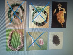 Ásványékszer ékszerszett nyakék collier medál bross
