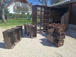 18 fiókos, kb. 200 kilós vas műhelyszekrény, ipari, loft, szekrény, retro, sokfiókos