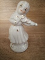 Porcelán zenész hölgy!
