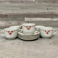 Alföldi porcelán hecsedli mintás teás/kávés csésze szett