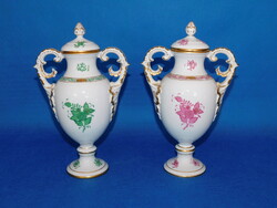 Herend Apponyi amphora vase pair