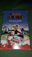 EXTRÉM RITKA -KINDER MEGLEPETÉS kvíz kvartett 4 in 1 kártyajáték hiánytalan- HIBÁTLAN képek szerint