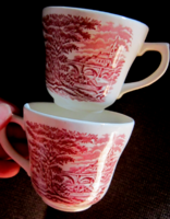 2 db pink angol  csésze jelenetes