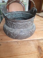 Csodás régi miniatür réz bogrács