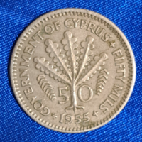 Ciprus 50 Cent 1955. (1823)