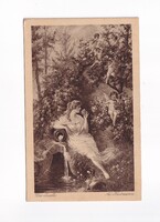 ZSH:179 Zsáner-hölgyek képeslap "Postatiszta"
