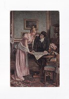 ZSH:153 Zsáner-hölgyek képeslap "Postatiszta"