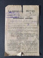 Sertéshízlalási szerződés 1951 Mezőberény