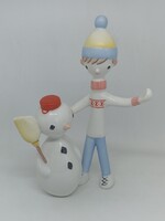 Aquincum porcelán Fiú hóemberrel "RITKA"!