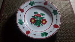 Régi kézzel festett porcelán fali disz tányér.