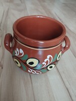 Festett-mázas kerámia edény