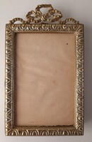 Klasszicista réz, kitámasztós, miniatűr keret