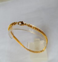 Aranyozott karlánc,  25 cm hosszú