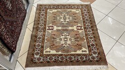 3902 Dagesztáni kézi gyapjú perzsa szőnyeg 105X127CM INGYEN FUTÁR