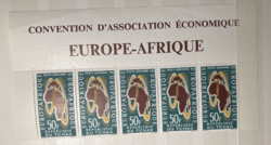 Europe-Afrique Gazdasági Társulás - Csád-i postatiszta bélyeg szelvény 1963
