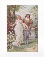 ZSH:188 Zsáner-hölgyek képeslap "Postatiszta"