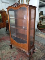 Antique Viennese Baroque Display Cabinet