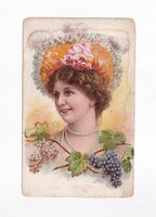 ZSH:194 Zsáner-hölgyek képeslap "Postatiszta"