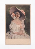 ZSH:194 Zsáner-hölgyek képeslap "Postatiszta"