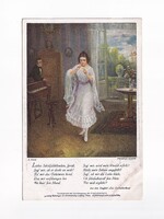 ZSH:188 Zsáner-hölgyek képeslap "Postatiszta"