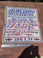 Régi hímzett minta kendő 1896