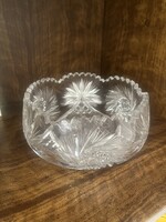 Kristály tál 20 cm átmérőjű