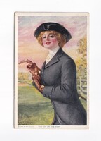 ZSH:194 Zsáner-hölgyek képeslap "Postatiszta"
