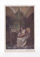 ZSH:188 Zsáner-hölgyek képeslap "Postatiszta"