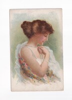 ZSH:194 Zsáner-hölgyek képeslap "Postatiszta"