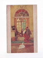 ZSH:188 Zsáner-hölgyek képeslap "Postatiszta"