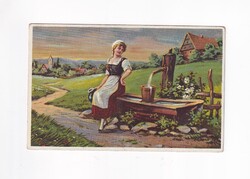 ZSH:188 Zsáner-hölgyek képeslap "Postatiszta"