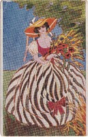 ZSH:193 Zsáner-hölgyek képeslap 1918 "Winkler: Nyár.-Sommer" Magyar Művészet