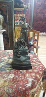 FRIEDRICH GORNIK (1877-1943) Bronz szobor. Nagyon szépen megmunkált. 58 cm magas.