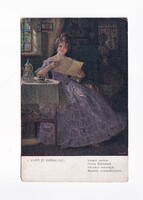 ZSH:190 Zsáner-hölgyek képeslap "Postatiszta"