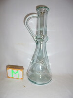 Régi, halványzöld ecetes üveg " Vinegan "