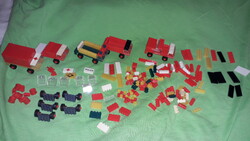 Vintage NDK GDR DDR LEGO bootleg kisalapú PÉBÉ építő HATALMAS ADAG jó állapotba egybe képek szerint