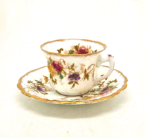 Angol Salisbury china porcelán csésze és tányér
