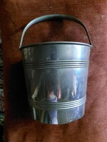 Art deco ezüstözött fém jégvödör
