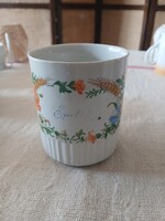 Régi porcelán Zsolnay bögre  63
