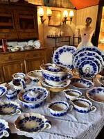 Gefle Vinranka Swedish - 36 piece tableware - blue grapevine decorated - part of Vinranka series