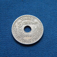 Tunézia 1918  5 Centimes
